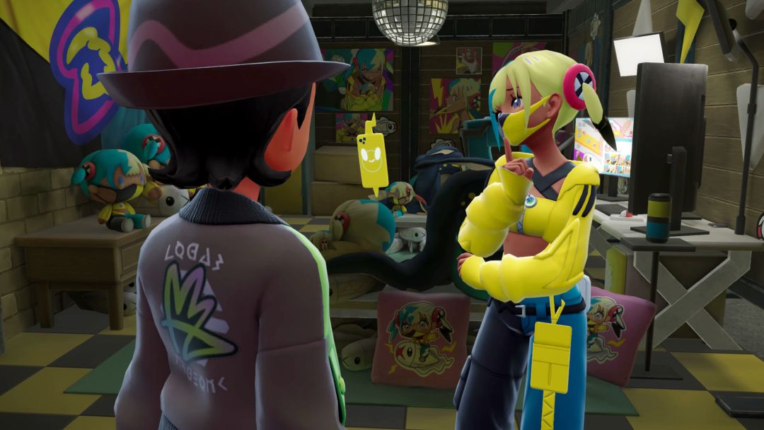 Canari faces the Pokemon Trainer and considers the merits of a battle.
